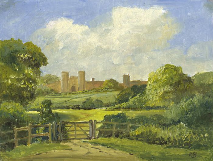 Keith Burtonshaw - 2002 Oil, Amberley Castle, Sussex