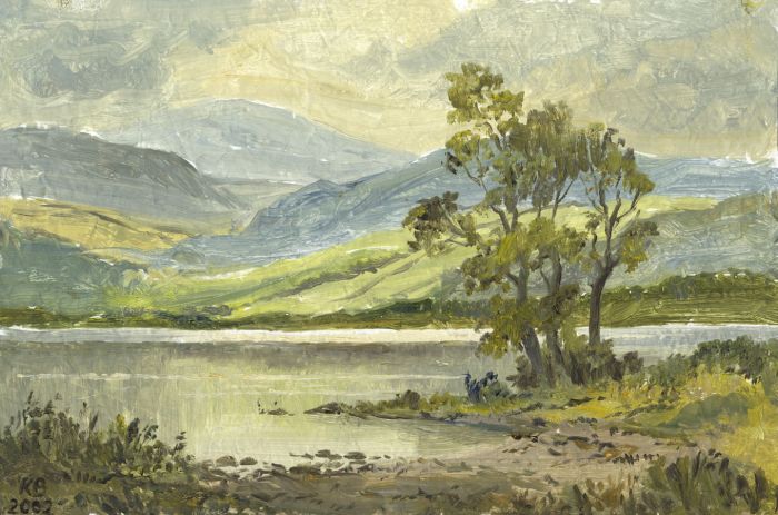 Keith Burtonshaw - 2002 Oil, Ullswater, Lake District