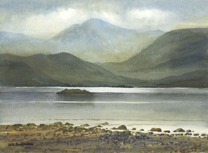 Keith Burtonshaw - 2006 Watercolour, Crummock Water, Lake District