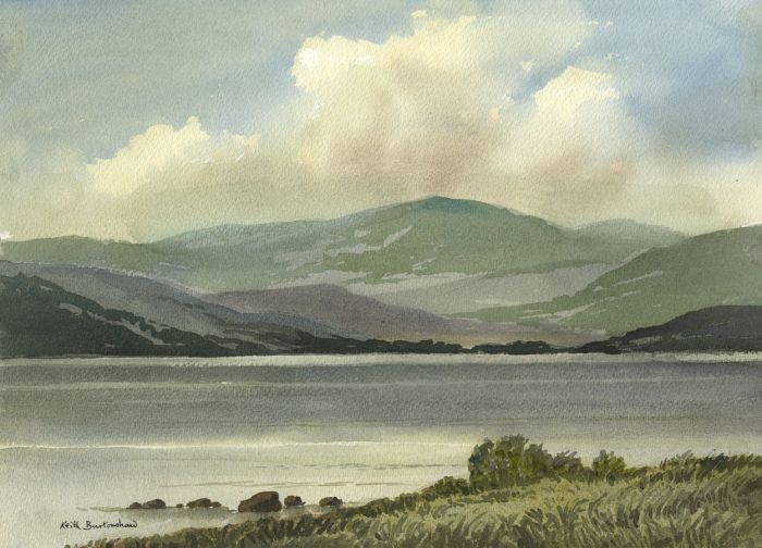 Keith Burtonshaw - 2006 Watercolour, Derwent Water, Lake District