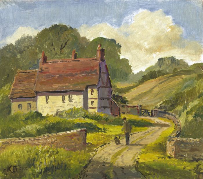 Keith Burtonshaw - 2004 Oil, Country Lane