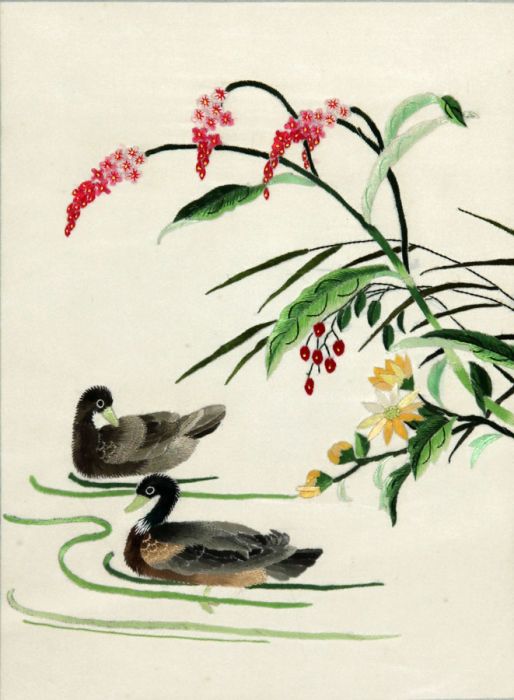 Oriental Contemporary Silkwork Embroidery