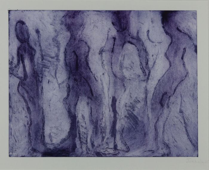 Joan Lewis - Contemporary Monotype, Party Girls