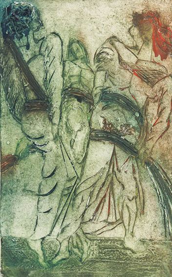 Joan Lewis - Contemporary Monotype, Figures
