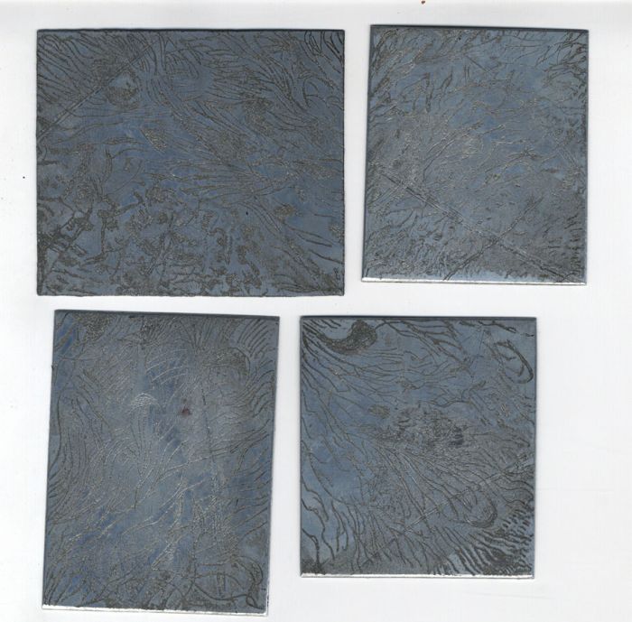 Joan Lewis - Set of 4 Original Etched Plates Used for Etchings