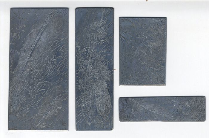 Joan Lewis - Set of 4 Original Etched Plates Used for Etchings