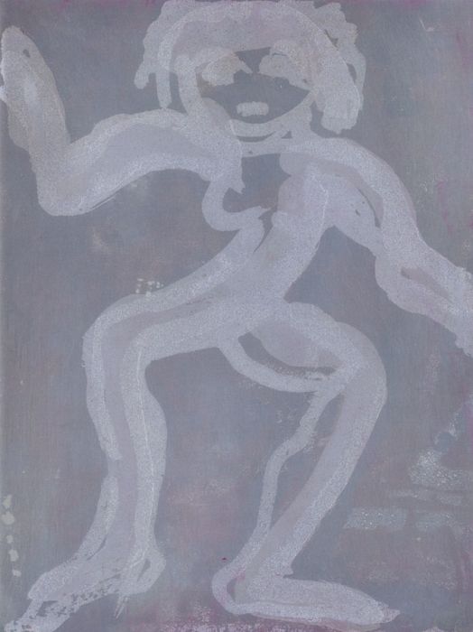 Joan Lewis - Original Etched Metal Plate Used for Etching 'Dancing Woman'