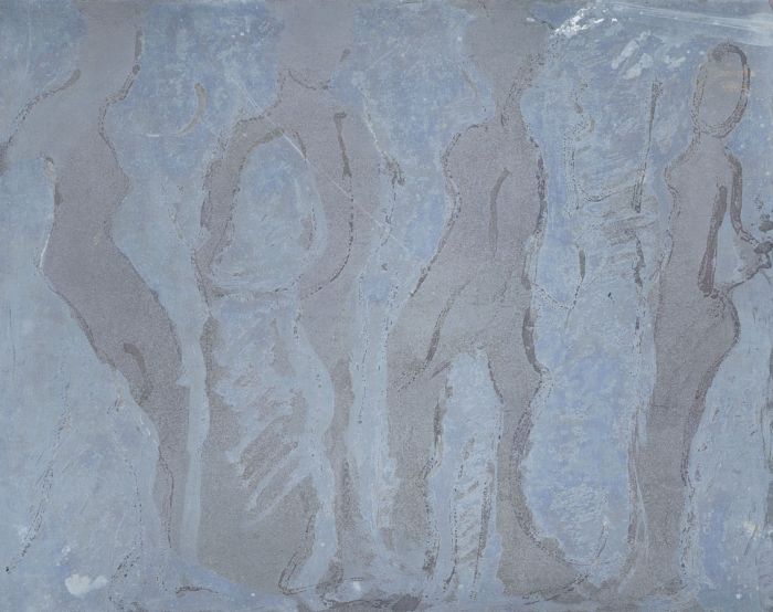 Joan Lewis - Original Etched Metal Plate Used for Etching 'Party Girls'