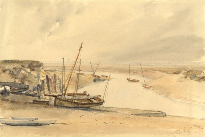 Harry Morley (1881-1943) - Early 20th Century Watercolour, Estuary Scene