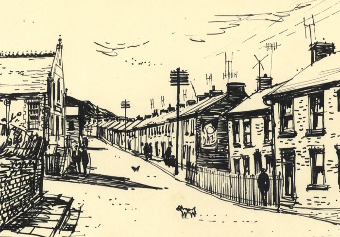 Paul Sharp - Mid 20th Century Pen and Ink Drawing, Rhondda, Wales