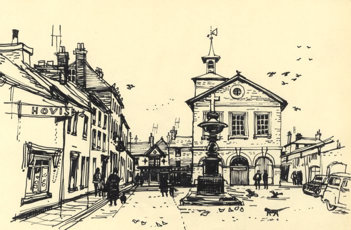 Paul Sharp - Mid 20th Century Pen and Ink Drawing, Llandovery