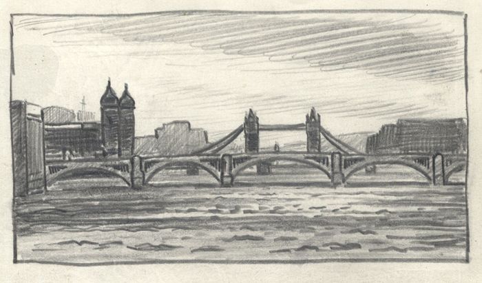 Keith Burtonshaw - Contemporary Graphite Drawing, Thames Bridges