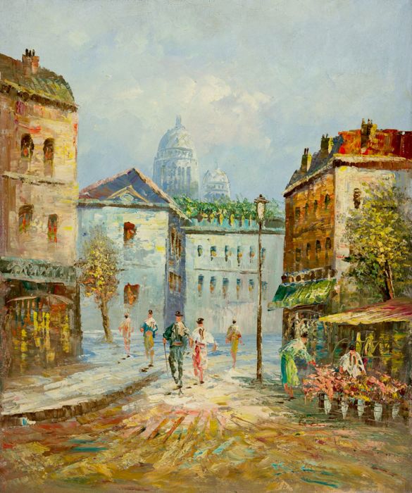 Herve Gervais - Contemporary Oil, Sacre Coeur Cathedral, Paris