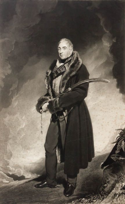 Samuel Reynolds - 1831 Mezzotint, After Thomas Lawrence, General Lord Lynedoch