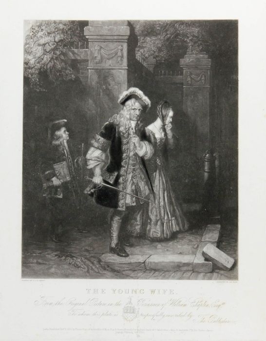 James Egan - 1853 Mezzotint, The Young Wife