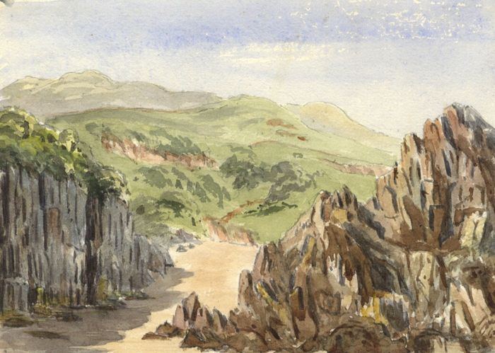 1865 Watercolour - Barricane, Devon