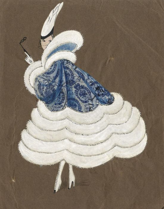 Early 20th Century Mixed Media - Glamorous Woman