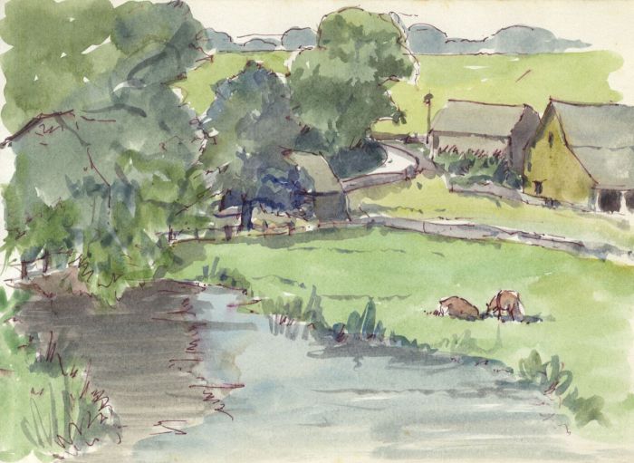 Peter H. Brown - Contemporary Watercolour, River, Isles of Scilly