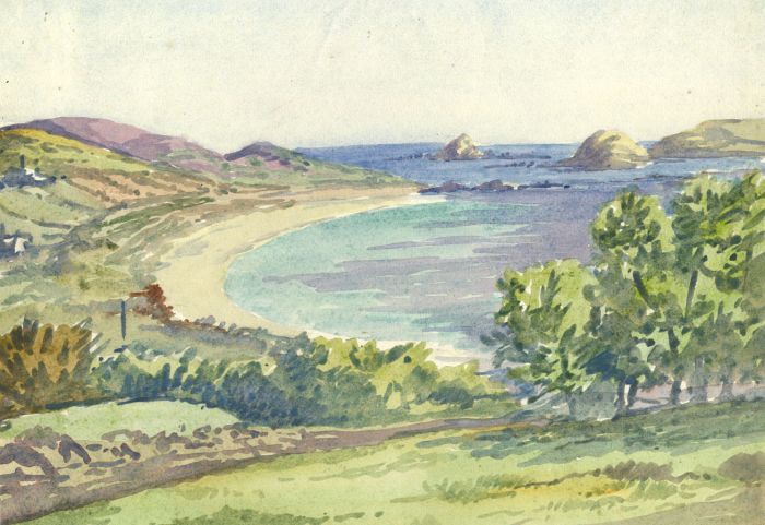 Peter H. Brown - Contemporary Watercolour, Bay View, Isles of Scilly