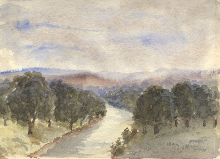 Ellen Mary Maria (Nellie) Eaton - Early 20th Century Watercolour, Near Balgowan