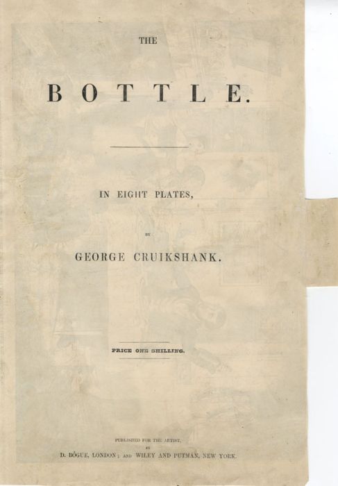George Cruikshank - Set of 8 1848 Engraving, The Bottle