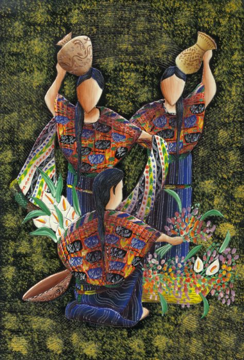 Solola - Contemporary Mixed Media, Guatamalan Folk Scene