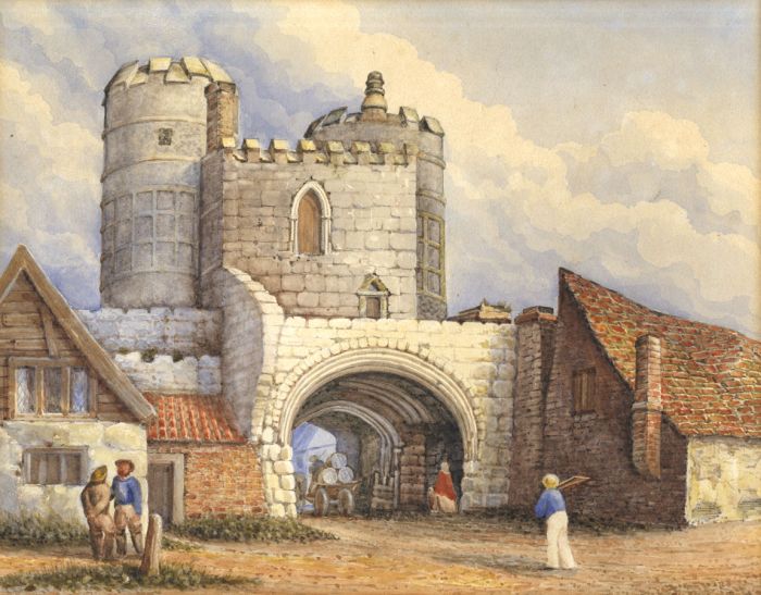 A. Dixon - 19th Century Watercolour, South Gate, Great Yarmouth