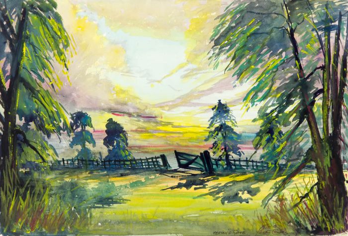 Lester S. Clarke - Mid 20th Century Watercolour, Heaven's Gate