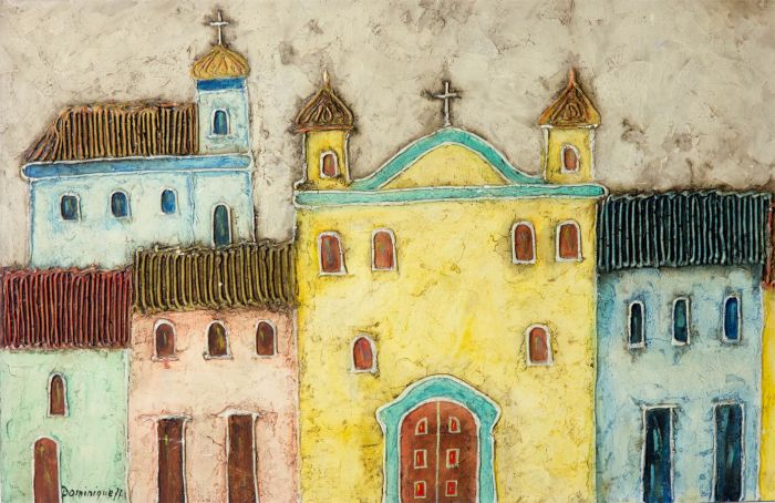 Dominique - 1977 Mixed Media, Churches