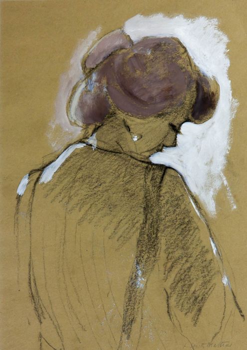 Loraine Smith-Masters - Contemporary Chalk Drawing, Young Mother