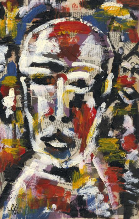1984 Mixed Media - Collage Portrait