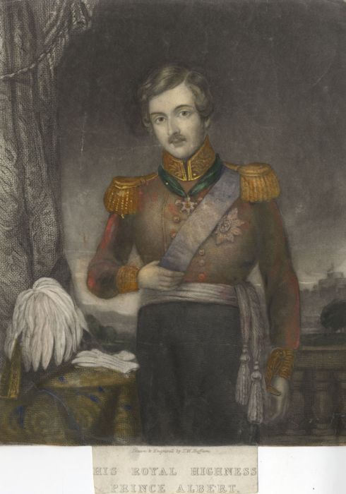T W Huffman - Mid 19th Century Mezzotint, His Royal Highness Prince Albert