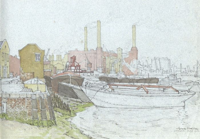 Sydney Maiden - 1952 Watercolour, Greenwich
