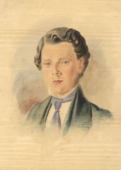1854 Watercolour - Portrait of Rob Flamank of Bodmin