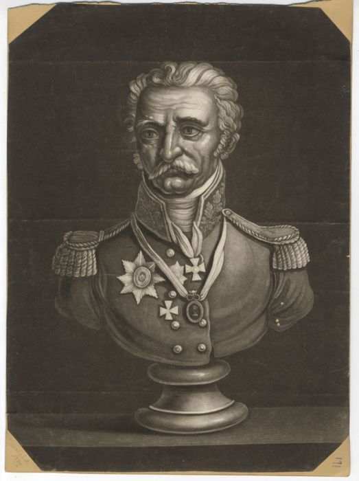 19th Century Mezzotint - Field Marshal von Blücher