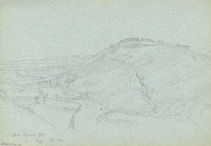 Rev Henry Robinson Wadmore - 1890 Graphite Drawing, From Symonds Yat, River Wye