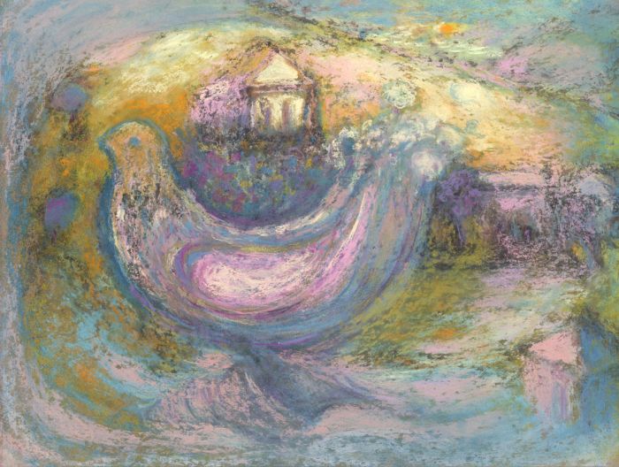Cornish School Contemporary Pastel - Bird