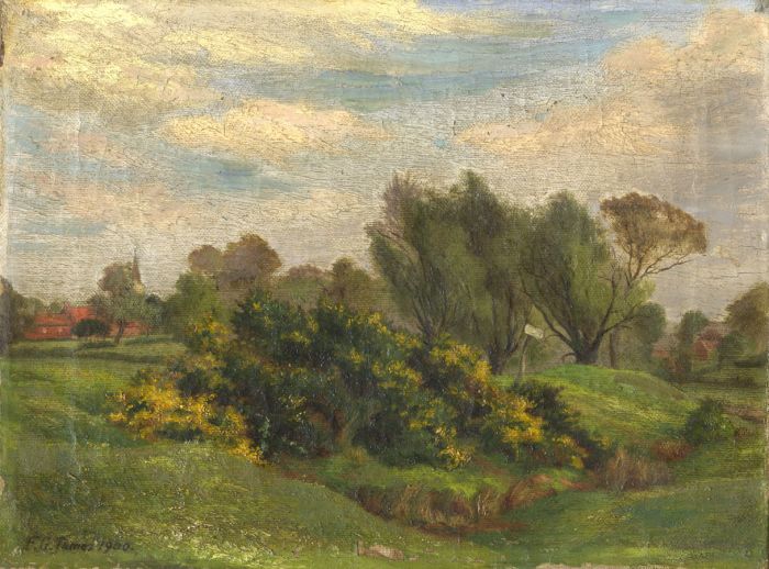 F. G. James - 19th Century Oil, Park Landscape