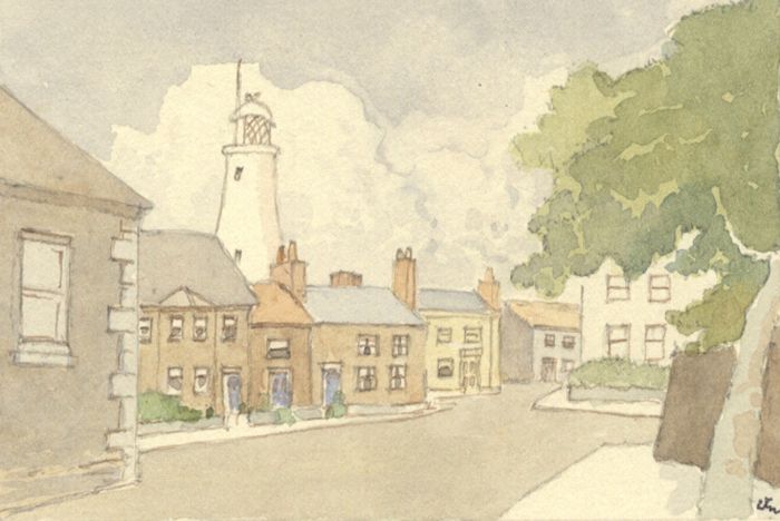 W.G. Lewis - Mid 20th Century Watercolour, The Lighthouse, Southwold