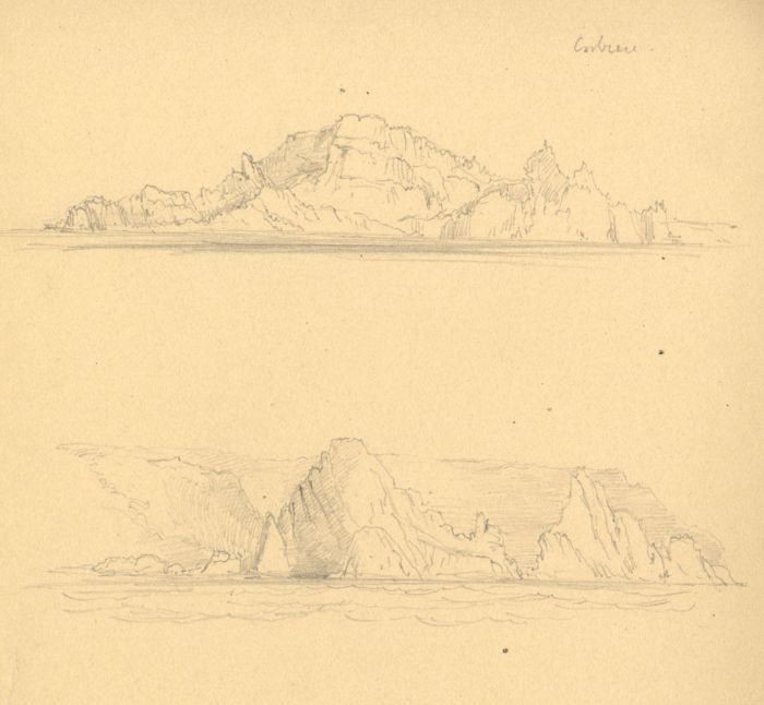 Rev Henry Robinson Wadmore - 19th Century Graphite Drawing, Coastal Studies