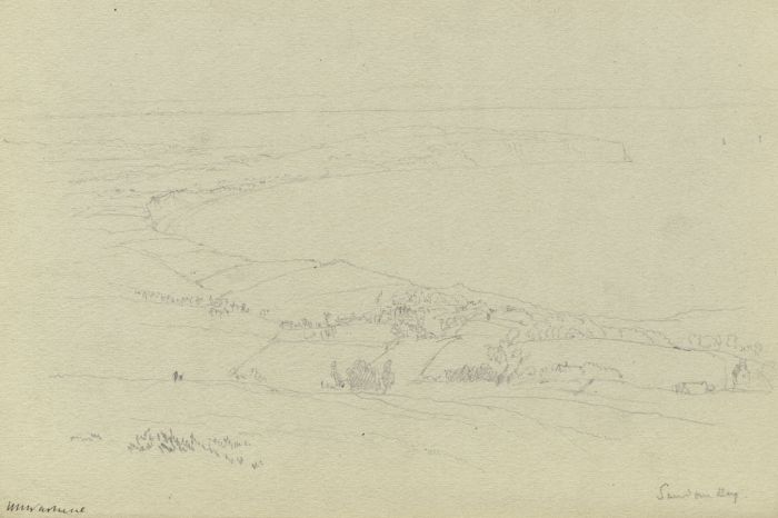 Rev Henry Robinson Wadmore - 19th Century Graphite Drawing, Bay View