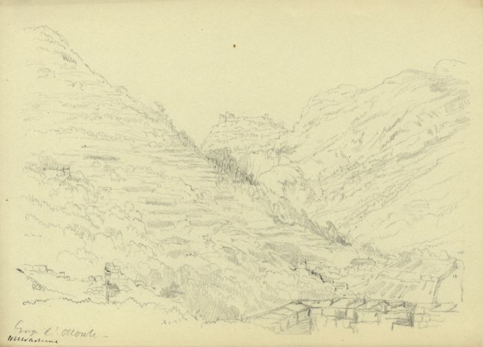 Rev Henry Robinson Wadmore - 19th Century Graphite Drawing, Gorge d'Ollioules