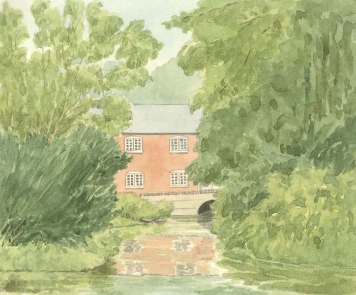 W.G. Lewis - Mid 20th Century Watercolour, The Mill and River Avon