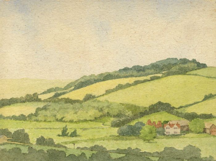 W.G. Lewis - 1965 Watercolour, Near Ashhurst