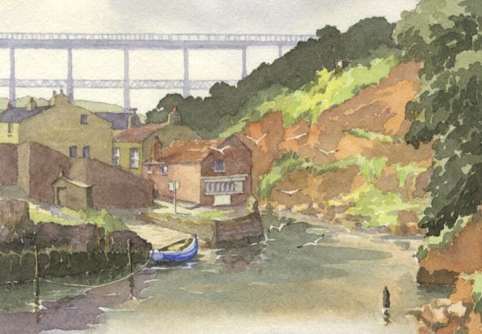 W.G. Lewis - Mid 20th Century Watercolour, Staithes, Yorkshire