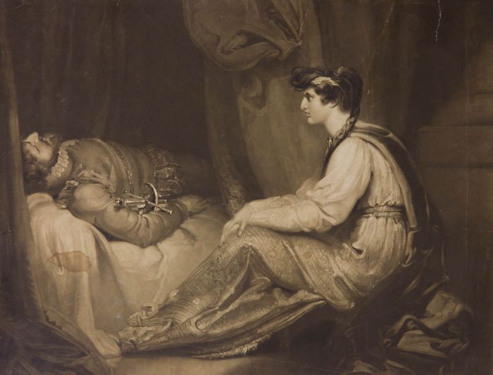 W. Ward - 1801 Mezzotint, Joanna the Mother of the Emperor Charles V
