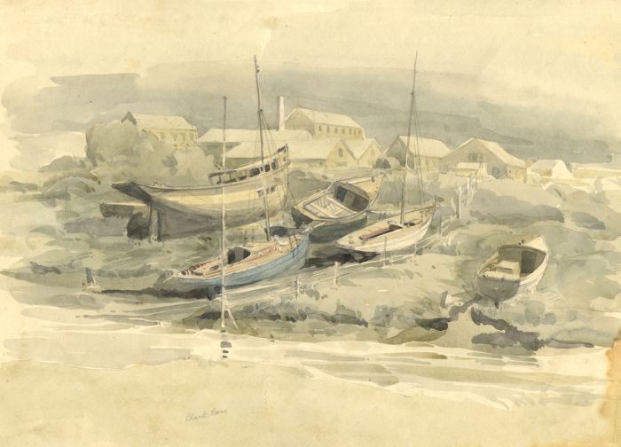Arthur Kemp - Mid 20th Century Watercolour, Boats "Black Bess"