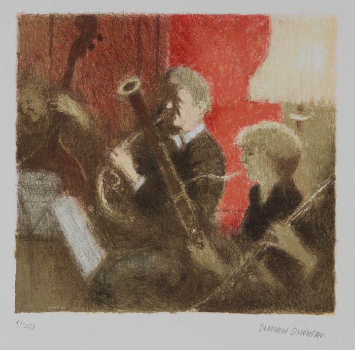 Bernard Dunstan - Contemporary Lithograph, Orchestra