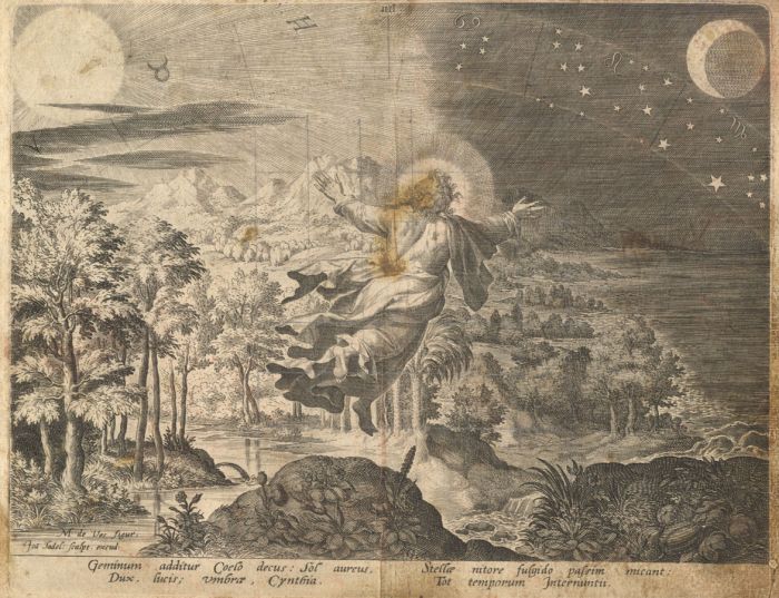 Jan Sadeler (1550-1600) - 16th Century Engraving, Geminum additur Coelo decus