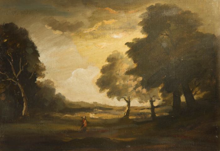 Philip H. Padwick - Early 20th Century Oil, Looking toward Chanctonbury